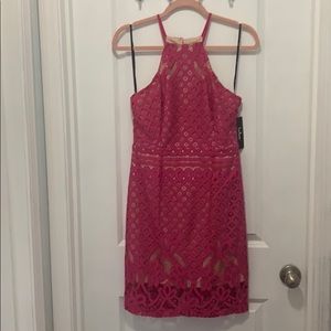 NWT LuLu’s Lace Overlay Dress